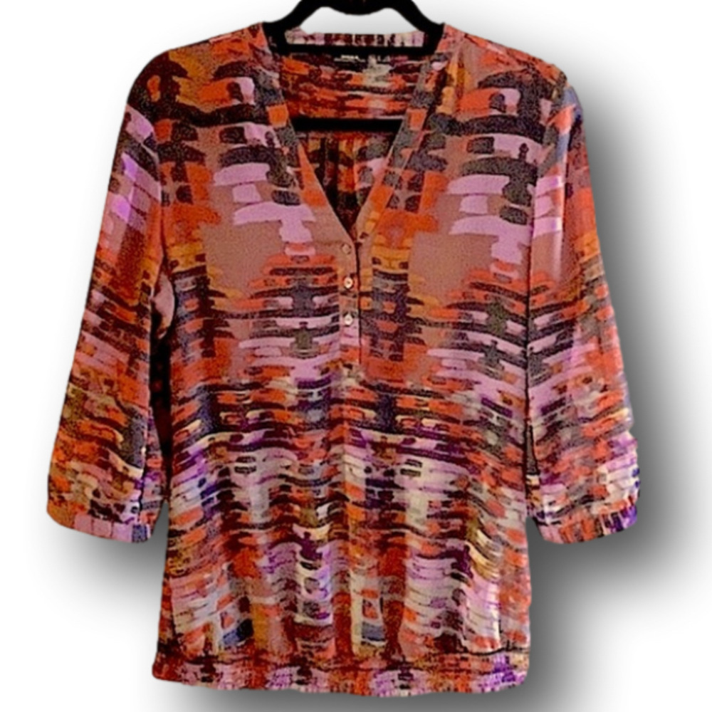MEXX Blouse. Multi colored. 3/4 length sleeves